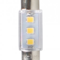 M-Tech ΛΑΜΠΑΚΙΑ ΠΛΑΦΟΝΙΕΡΑΣ C5W/C10W 12V 0,24W SV8,5 36mm LED 3xSMD3528 ΛΕΥΚΟ 1ΤΕΜ.