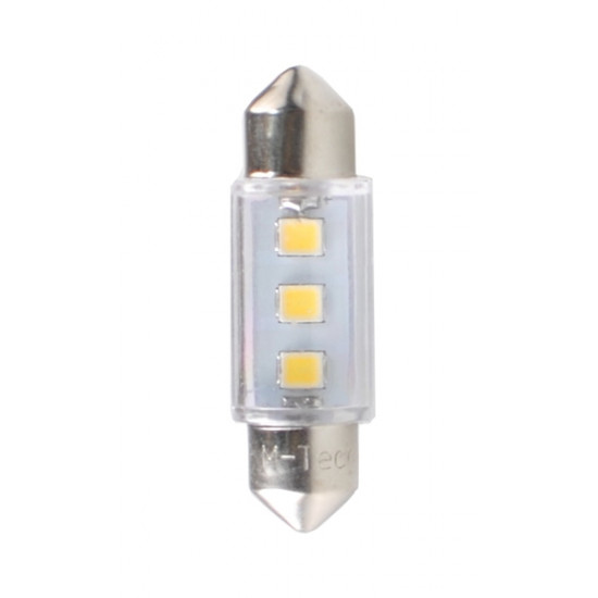 M-Tech ΛΑΜΠΑΚΙΑ ΠΛΑΦΟΝΙΕΡΑΣ C5W/C10W 12V 0,24W SV8,5 36mm LED 3xSMD3528 ΛΕΥΚΟ 1ΤΕΜ.
