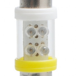 M-Tech ΛΑΜΠΑΚΙΑ ΠΛΑΦΟΝΙΕΡΑΣ C5W/C10W 12V 0,49W SV8,5 36mm LED 4xFlux 3mm ΚΙΤΡΙΝΟ 1ΤΕΜ.