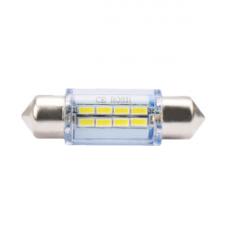 M-Tech ΛΑΜΠΑΚΙΑ ΠΛΑΦΟΝΙΕΡΑΣ C5W/C10W 12V 1W SV8,5 36mm LED 8xSMD3014 ΛΕΥΚΟ BLISTER 2ΤΕΜ.