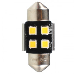 M-Tech ΛΑΜΠΑΚΙΑ ΠΛΑΦΟΝΙΕΡΑΣ C5W/C10W 12V SV8.5 0,5W 31mm 4xSMD2835 LED OSRAM CAN-BUS ΛΕΥΚΟ 2ΤΕΜ. M-TECH