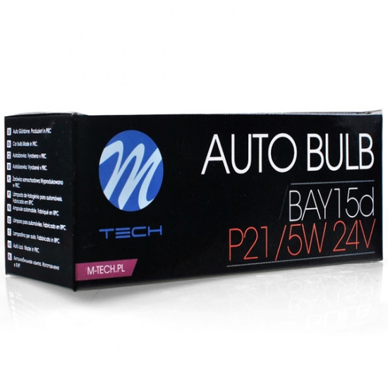 M-Tech P21/5W 24V 21/5W BAY15d ΔΙΠΟΛΙΚΟ STANDARD ΑΛΟΓΟΝΟΥ ΚΟΥΤΙ 10ΤΕΜ. M-TECH
