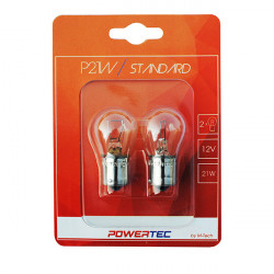 M-Tech P21W 12V 21W BA15s ΜΟΝΟΠΟΛΙΚΟ POWERTEC STANDARD ΑΛΟΓΟΝΟΥ 2ΤΕΜ.