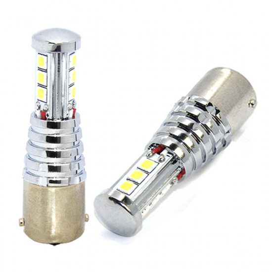 M-Tech P21W 12V BA15s LED 9x3030chip PREMIUM LG ΛΕΥΚΟ (ΜΟΝΟΠΟΛΙΚΟ) 1ΤΕΜ.