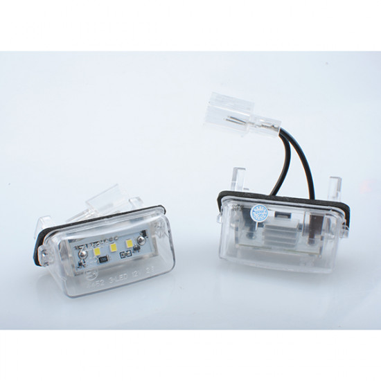 M-Tech PEUGEOT 206/207/206/307/406/407 CITROEN C3/C4/C5/SAXO ΦΩΣ ΠΙΝΑΚΙΔΑΣ LED 2ΤΕΜ.