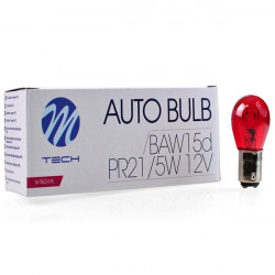M-Tech PR21/5W 12V BAW15d 21/5W ΚΟΚΚΙΝΟ (ΔΙΠΟΛΙΚΟ) STANDARD 10ΤΕΜ. M-TECH