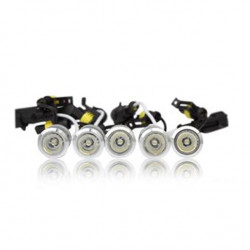 M-Tech Πρόσθετο DAYLINE  Διεθνή 10LED (2  σειρές X5 LED) HP 12V Ασημί χωρίς πλαίσιο