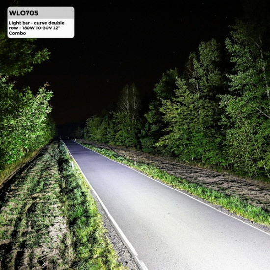M-Tech ΠΡΟΒΟΛΕΑΣ ΕΡΓΑΣΙΑΣ LIGHT BAR COMBO 10-32V 180W 7200lm OSRAM 60x3W LED (814 x 76 x 80 mm) ΜΠΑΡΑ LED M-TECH -1 TEM.