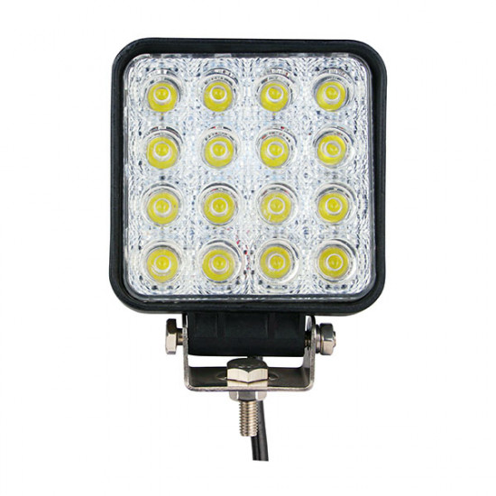 M-Tech ΠΡΟΒΟΛΕΑΣ ΕΡΓΑΣΙΑΣ WORKING LAMPS FLOOD BEAM OSRAM LED 10-30V 48W 3600lm ΤΕΤΡΑΓΩΝΟΣ (110 x 110 x 72 mm) M-TECH -1 TEM