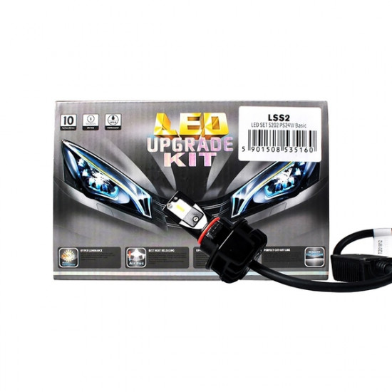 M-Tech PS24W 12/24V 16W 5.700K LED KIT BASIC EPISTAR 2ΤΕΜ. (ΜΕ ΑΝΕΜΙΣΤΗΡΑΚΙ ή ΨΥΚΤΡΑ) M-TECH