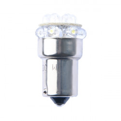 M-Tech R10W 12V BA15s LED 12xFlux 5mm ΚΙΤΡΙΝΟ (ΜΟΝΟΠΟΛΙΚΟ) M-TECH - 1 ΤΕΜ.