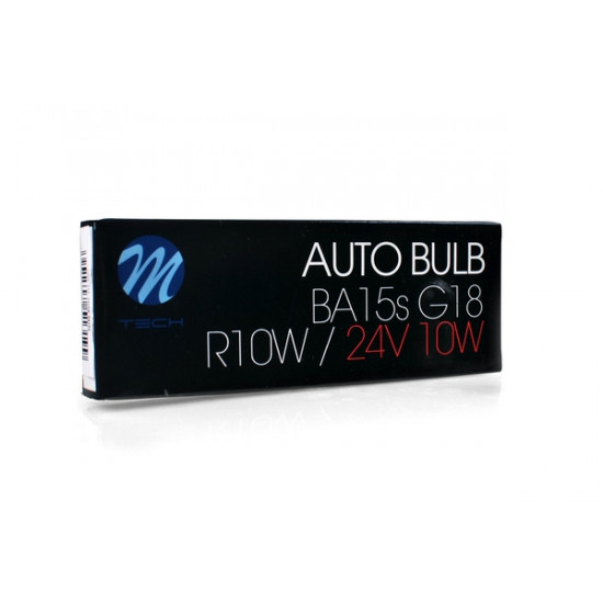 M-Tech R5W 24V BA15d G18 ΜΟΝΟΠΟΛΙΚΟ STANDARD ΑΛΟΓΟΝΟΥ 10ΤΕΜ. M-TECH