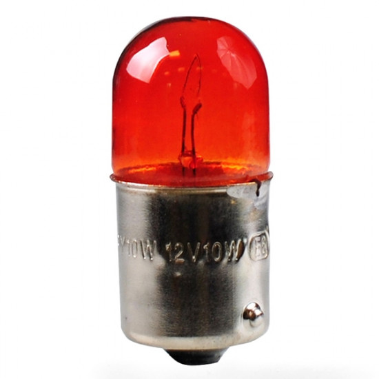 M-Tech RY10W 12V 10W BAU15s ΠΟΡΤΟΚΑΛΙ (ΜΟΝΟΠΟΛΙΚΟ-ΠΑΡΑΚΕΝΤΡΟ-ΦΟΥΝΤΟΥΚΙ) STANDARD 10ΤΕΜ. M-TECH
