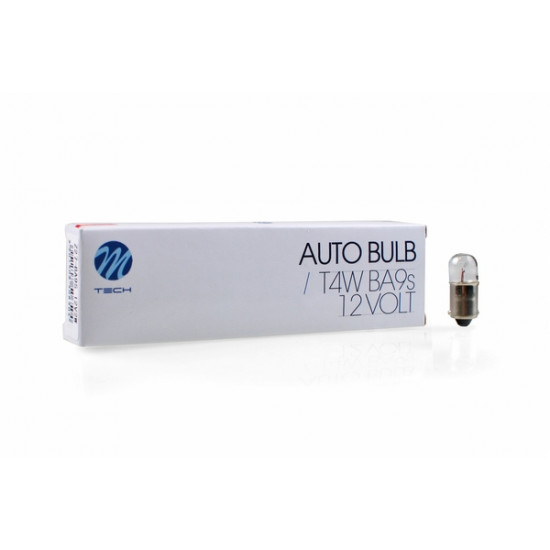 M-Tech T2W 12V 2W BA9s (ΜΙΝΙΟΝ) STANDARD ΑΛΟΓΟΝΟΥ ΚΟΥΤΙ 10ΤΕΜ. M-TECH