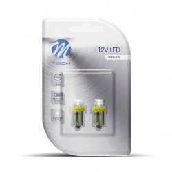 M-Tech T4W 12V 0,96W BA9s (ΜΙΝΙΟΝ) LED 4xLED 3mm ΚΙΤΡΙΝΟ BLISTER 2ΤΕΜ. M-TECH
