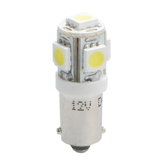 M-Tech T4W 12V 1,2W BA9s (ΜΙΝΙΟΝ) LED 5xSMD5050 ΛΕΥΚΟ 1ΤΕΜ. M-TECH