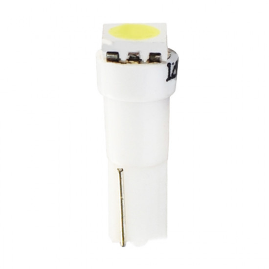 M-Tech T5 12V W2x4,6d LED 1xSMD5050 ΛΕΥΚΟ (ΚΑΡΦΩΤΟ ΑΚΑΛΥΚΟ) BLISTER 2ΤΕΜ.