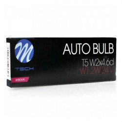 M-Tech T5 24V 1,2W W2x4,6d (ΚΑΡΦΩΤΟ ΑΚΑΛΥΚΟ) STANDARD ΑΛΟΓΟΝΟΥ ΚΟΥΤΙ 10ΤΕΜ. M-TECH