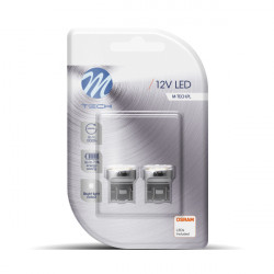 M-Tech W21/5W (T20) 12V W3x16q 6xSMD2835 LED OSRAM ΛΕΥΚΟ BLISTER 2ΤΕΜ. M-TECH