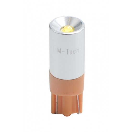 M-Tech W5W 12V T10 W2,1x9,5d LED 1xCREE ΛΕΥΚΟ (ΚΑΡΦΩΤΟ CAN-BUS) 1ΤΕΜ. M-TECH