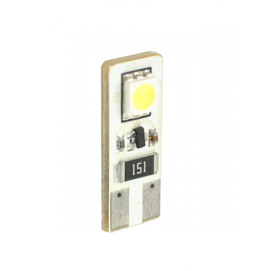 M-Tech W5W 12V T10 W2,1x9,5d LED 2xSMD5050 ΛΕΥΚΟ (ΚΑΡΦΩΤΟ CAN-BUS) 1ΤΕΜ. M-TECH