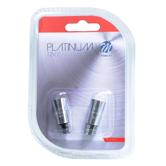 M-Tech W5W 12V T10 W2,1x9,5d LED 2xSMD5730 ΛΕΥΚΟ (ΚΑΡΦΩΤΟ CAN-BUS) BLISTER 2ΤΕΜ.