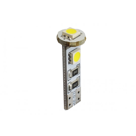 M-Tech W5W 12V T10 W2,1x9,5d LED 3xSMD5050 ΛΕΥΚΟ (ΚΑΡΦΩΤΟ CAN-BUS) 1ΤΕΜ. M-TECH