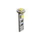 M-Tech W5W 12V T10 W2,1x9,5d LED 3xSMD5050 ΛΕΥΚΟ (ΚΑΡΦΩΤΟ CAN-BUS) BLISTER 2ΤΕΜ. M-TECH