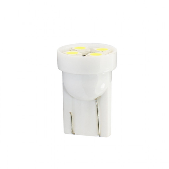M-Tech W5W 12V T10 W2,1x9,5d LED 4xSMD3528 ΛΕΥΚΟ (ΚΑΡΦΩΤΟ ΑΚΑΛΥΚΟ) BLISTER 2ΤΕΜ.