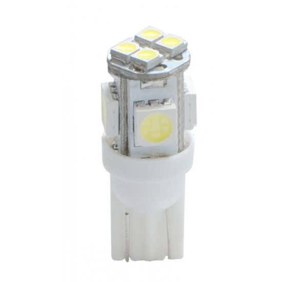M-Tech W5W 12V T10 W2,1x9,5d LED 4xSMD5050+4xSMD3528 ΛΕΥΚΟ (ΚΑΡΦΩΤΟ ΑΚΑΛΥΚΟ) 1ΤΕΜ.