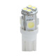 M-Tech W5W 12V T10 W2,1x9,5d LED 4xSMD5050+4xSMD3528 ΛΕΥΚΟ (ΚΑΡΦΩΤΟ ΑΚΑΛΥΚΟ) BLISTER 2ΤΕΜ. M-TECH