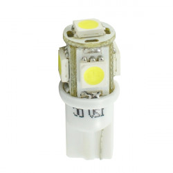 M-Tech W5W 12V T10 W2,1x9,5d LED 5xSMD5050 ΛΕΥΚΟ (ΚΑΡΦΩΤΟ ΑΚΑΛΥΚΟ) 1ΤΕΜ.