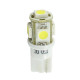 M-Tech W5W 12V T10 W2,1x9,5d LED 5xSMD5050 ΛΕΥΚΟ (ΚΑΡΦΩΤΟ ΑΚΑΛΥΚΟ) BLISTER 2ΤΕΜ.