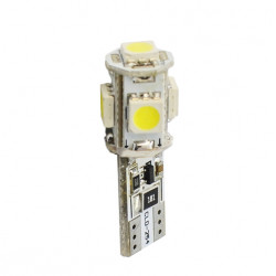 M-Tech W5W 12V T10 W2,1x9,5d LED 5xSMD5050 ΛΕΥΚΟ (ΚΑΡΦΩΤΟ CAN-BUS) 1ΤΕΜ. M-TECH