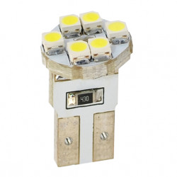 M-Tech W5W 12V T10 W2,1x9,5d LED 6xSMD3528 ΛΕΥΚΟ (ΚΑΡΦΩΤΟ ΑΚΑΛΥΚΟ) BLISTER 2ΤΕΜ.