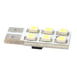 M-Tech W5W 12V T10 W2,1x9,5d LED 6xSMD3528 ΛΕΥΚΟ (ΚΑΡΦΩΤΟ ΑΚΑΛΥΚΟ) BLISTER 2ΤΕΜ.
