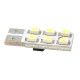 M-Tech W5W 12V T10 W2,1x9,5d LED 6xSMD3528 ΛΕΥΚΟ (ΚΑΡΦΩΤΟ ΑΚΑΛΥΚΟ) BLISTER 2ΤΕΜ.