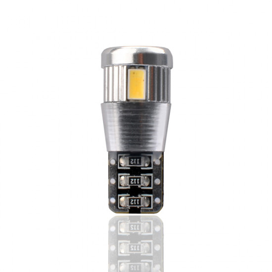M-Tech W5W 12V T10 W2,1x9,5d LED 6xSMD5730 ΛΕΥΚΟ (ΚΑΡΦΩΤΟ CAN-BUS) 2ΤΕΜ.