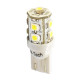 M-Tech W5W 12V T10 W2,1x9,5d LED 9xSMD3528 ΜΠΛΕ (ΚΑΡΦΩΤΟ ΑΚΑΛΥΚΟ) BLISTER 2ΤΕΜ. M-TECH