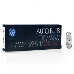 M-Tech W5W (T10) 24V 5W W2,1x9,5d (ΚΑΡΦΩΤΟ ΑΚΑΛΥΚΟ) STANDARD ΑΛΟΓΟΝΟΥ ΚΟΥΤΙ 10ΤΕΜ. M-TECH