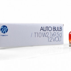 M-Tech WY5W(T10) 12V 5W W2,1x9,5d ΠΟΡΤΟΚΑΛΙ (ΚΑΡΦΩΤΟ ΑΚΑΛΥΚΟ) STANDARD ΑΛΟΓΟΝΟΥ ΚΟΥΤΙ 10ΤΕΜ. M-TECH