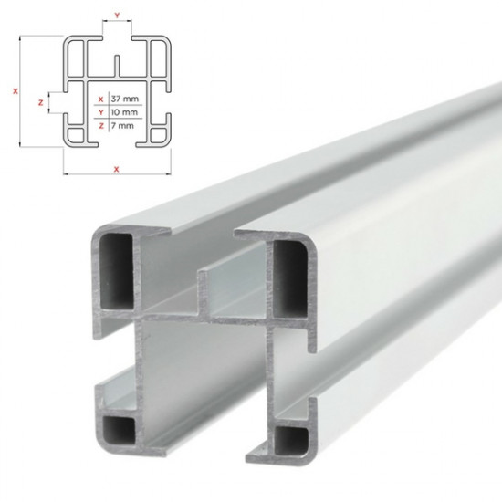 MENABO IVECO DAILY 3000/3520/4100 2014> KIT ΜΕ ΕΠΑΓΓΕΛΜΑΤΙΚΕΣ ΜΠΑΡΕΣ ΟΡΟΦΗΣ ΑΛΟΥΜΙΝΙΟΥ MENABO (8450/MB X 3 - FIX601FP X 3)