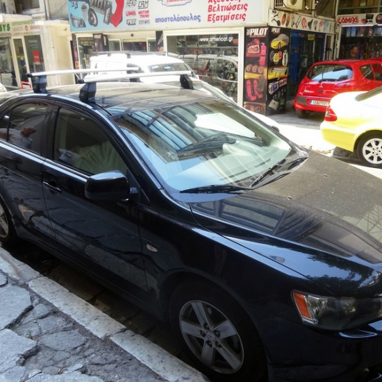 MENABO MITSUBISHI LANCER 4D/5D 07/2008> KIT ΜΕ ΜΠΑΡΕΣ ΟΡΟΦΗΣ ΑΛΟΥΜΙΝΙΟΥ ΜΕΝΑΒΟ (AL1-3360/MB-FIX501FP)