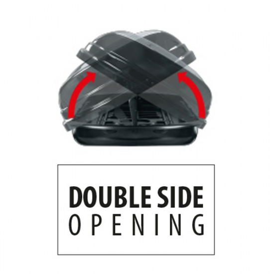 MENABO ΜΠΑΓΚΑΖΙΕΡΑ ΟΡΟΦΗΣ DIAMOND 450 DUO BLACK (ΜΑΥΡΗ/ΓΥΑΛΙΣΤΕΡΗ) MENABO