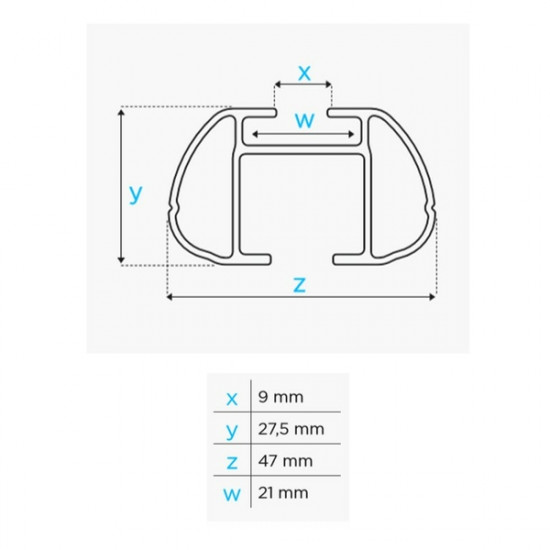 MENABO ΜΠΑΡΕΣ ΟΡΟΦΗΣ ΑΛΟΥΜΙΝΙΟΥ SHERMAN 120 cm MENABO (STANDARD/RAISED RAILS) - 2 ΤΕΜ.