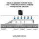 MENABO OPEL MOVANO L2/L3+H2/H3 1997>2010> KIT ΜΕ ΕΠΑΓΓΕΛΜΑΤΙΚΕΣ ΜΠΑΡΕΣ ΟΡΟΦΗΣ ΑΛΟΥΜΙΝΙΟΥ MENABO (8450/MB X 5 - FIX606FP X 5)