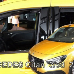 MERCEDES CITAN 5D 2021+  ΣΕΤ ΑΝΕΜΟΘΡΑΥΣΤΕΣ ΑΥΤΟΚΙΝΗΤΟΥ ΑΠΟ ΕΥΚΑΜΠΤΟ ΦΙΜΕ ΠΛΑΣΤΙΚΟ HEKO - 4 ΤΕΜ.