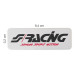 ΜΕΤΑΛΛΙΚΟ ΑΥΤΟΚΟΛΛΗΤΟ LOGO SIMONI RACING ΑΛΟΥΜΙΝΙΟΥ 94x32mm SIMONI RACING - 1ΤΕΜ.