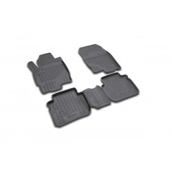 MITSUBISHI COLT 3D/5D  06/2004-12/2008  ΠΑΤΑΚΙΑ ΜΑΡΚΕ ΛΑΣΤΙΧΟ ΣΚΑΦΑΚΙΑ (ΜΑΥΡΟ) - 4 ΤΕΜ.