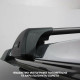 ΜΠΑΡΕΣ ΟΡΟΦΗΣ ΑΛΟΥΜΙΝΙΟΥ FLUSH BAR STANDARD YAKIMA 95 cm (ΜΑΥΡΟ ΧΡΩΜΑ/ΜΕ ΚΛΕΙΔΑΡΙΕΣ) ΓΙΑ ΟΛΕΣ ΤΙΣ ΟΡΟΦΕΣ - 2 ΤΕΜ.